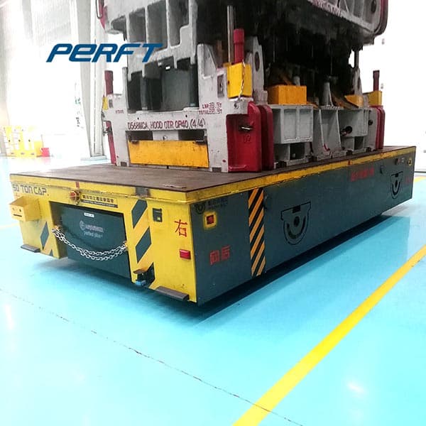 heavy duty transfer cart for painting booth metal part transport 50 tons